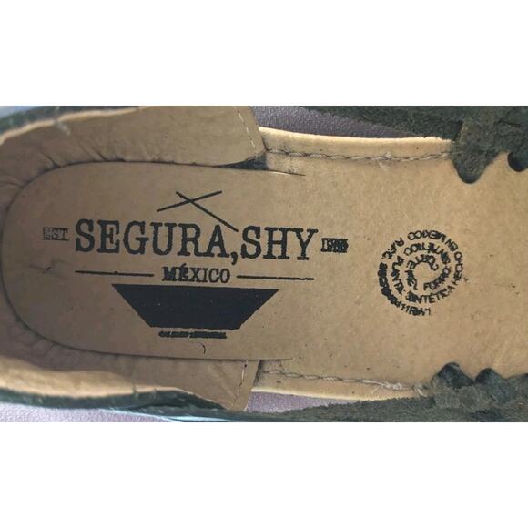 Frida Kahlo Shoes 7 Black Woven Leather Segura Shy Huaraches Artsy Boho Slip Ons - Picture 7 of 9